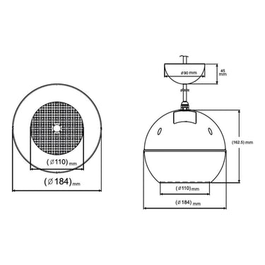 Bocina Para Montaje Qmc L4-ball, 4 PuLG.